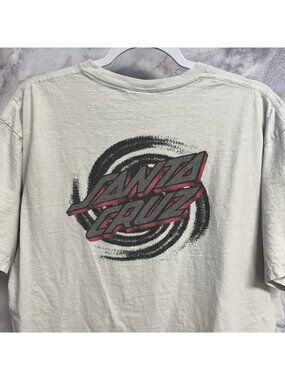 Vintage Santa Cruz Surf Skate T Shirt Mens XL White NHS